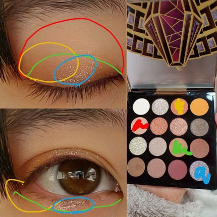 大英博物館 エジプトシリーズ アイシャドウパレット/ZEESEA/アイシャドウパレットを使ったクチコミ(2枚目)