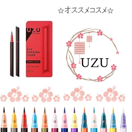 EYE OPENING LINER/UZU BY FLOWFUSHI/リキッドアイライナーを使ったクチコミ(1枚目)