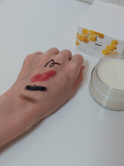 シンクロヌーディー フラワーバタークレンジングバーム/C THE PUBLIC ORGANIC/クレンジングバームを使ったクチコミ(3枚目)