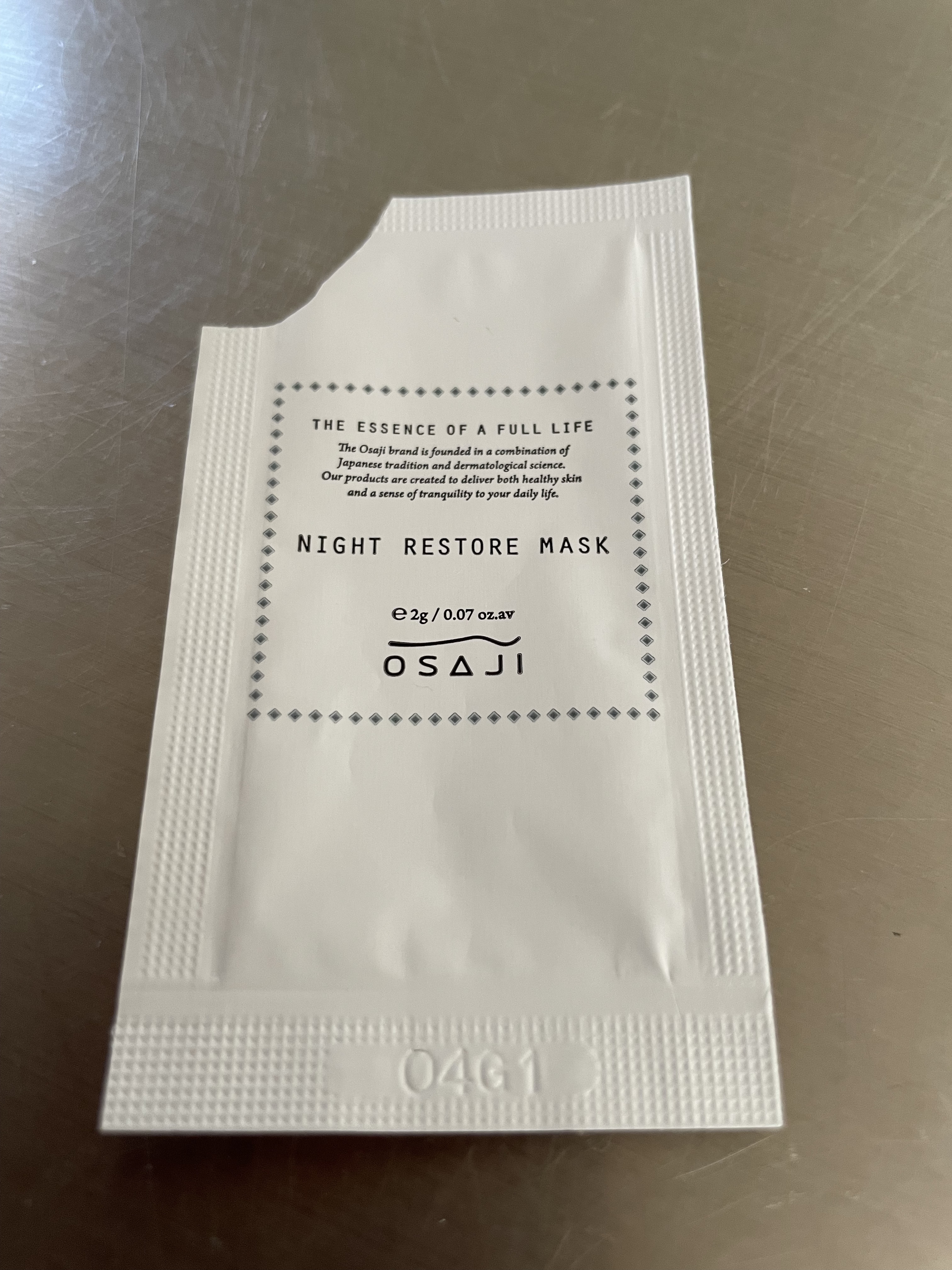 ナイト レストア マスク/OSAJI/フェイスクリームを使ったクチコミ（1枚目）