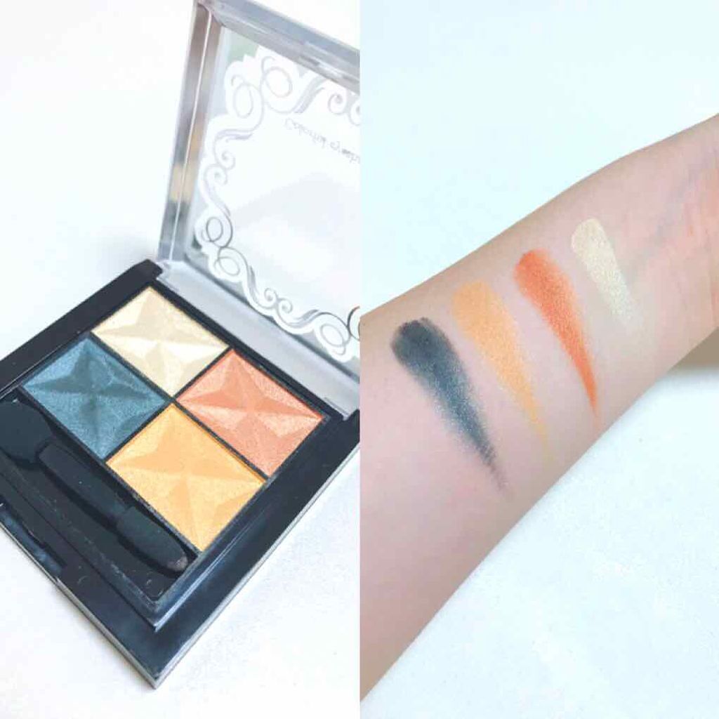 カラフルアイシャドウ/DAISO/アイシャドウパレットを使ったクチコミ(2枚目)