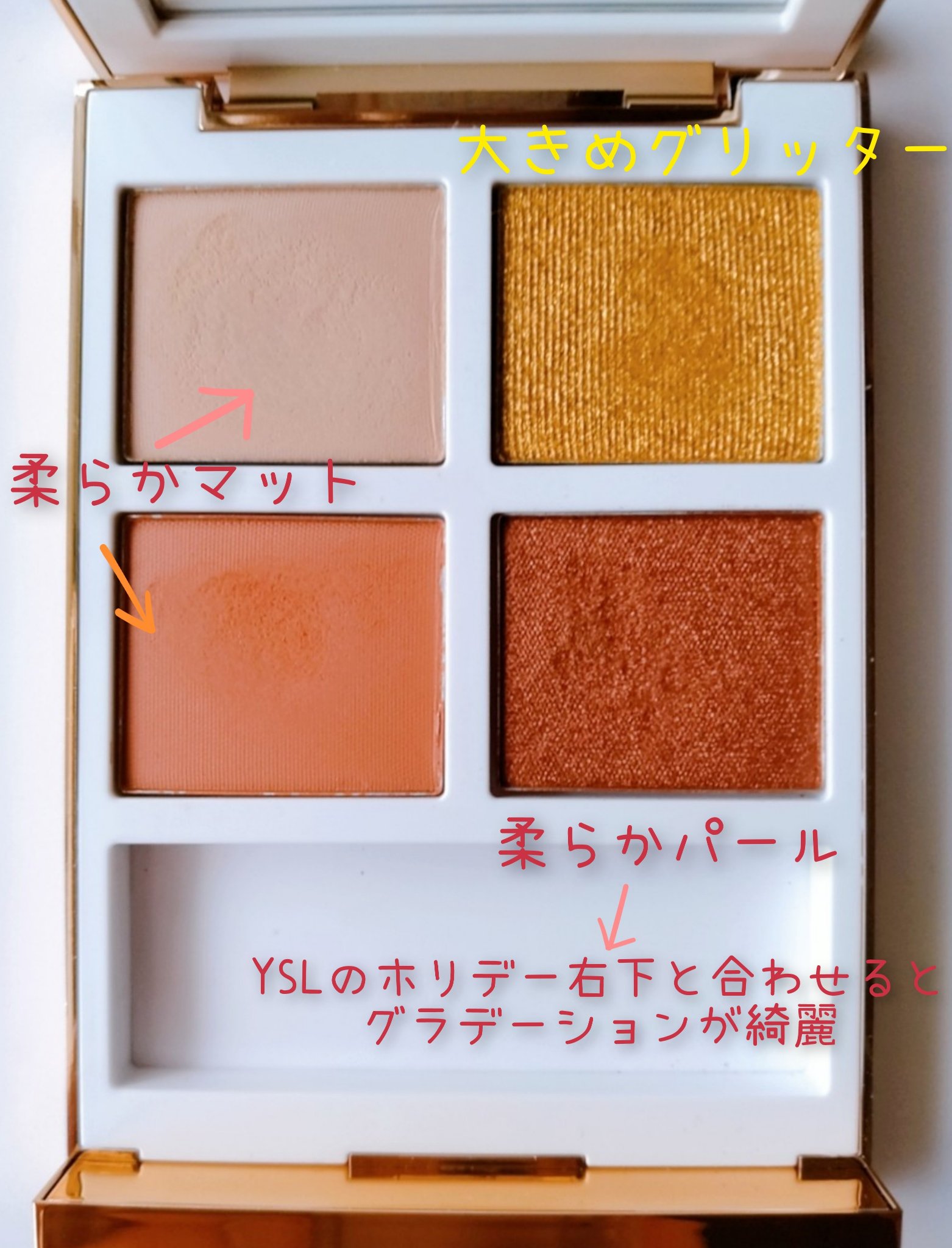 ソレイユ ドゥ フ アイ カラー クォード/TOM FORD BEAUTY/アイシャドウパレットを使ったクチコミ（3枚目）