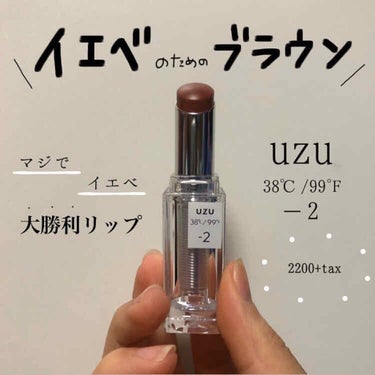  38°C / 99°F Lipstick <TOKYO>/UZU BY FLOWFUSHI/口紅を使ったクチコミ（1枚目）