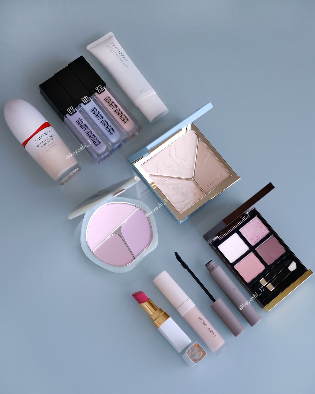 〚 𝐏𝐑 〛 2月のお気に入りコスメでメイク🩵
使用コスメはキャプションにまとめたよ～！

••┈┈┈┈┈┈┈••

ご提供：TIMAGE 様　

TIMAGE 三色チークパレット
01 菫色系

••┈┈┈┈┈┈┈••

ং 使用感