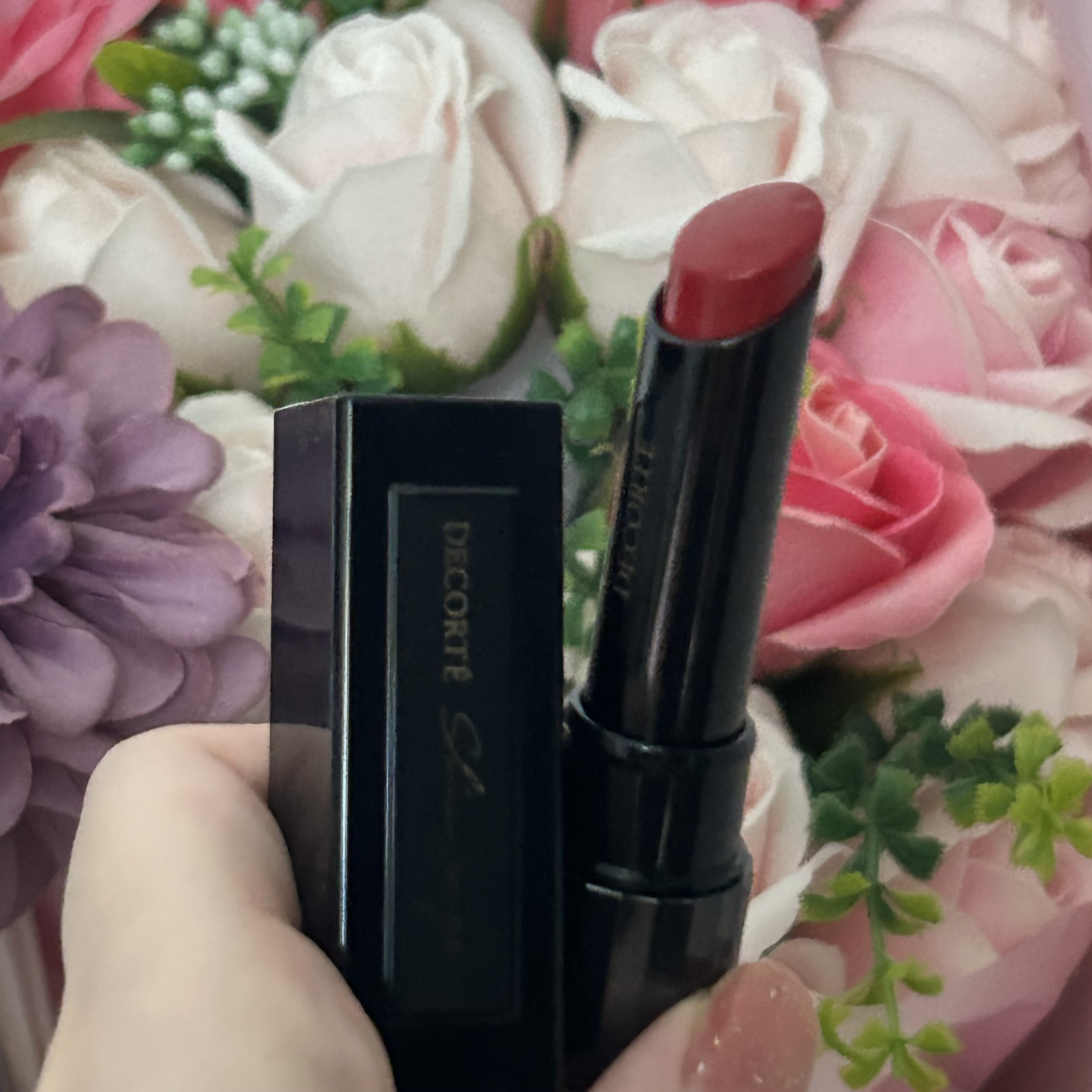 ルージュ デコルテ 01/DECORTÉ/口紅を使ったクチコミ（2枚目）