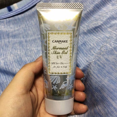 CANMAKE マーメイドスキンジェルUV
700円（税抜）

SPF 50＋　PA＋＋＋＋
透明タイプとホワイトがあり、ホワイトを購入。
化粧下地兼日焼け止めとして使えて石鹸落ちなところに惹かれました