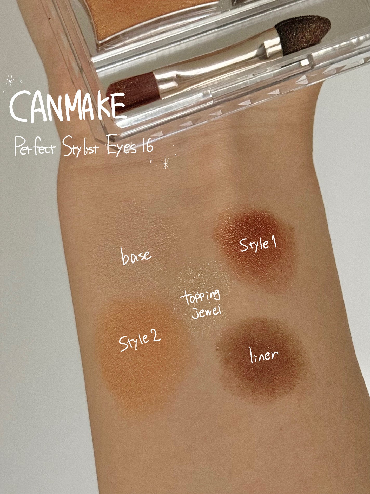 パーフェクトスタイリストアイズ/キャンメイク/アイシャドウパレットを使ったクチコミ(6枚目)