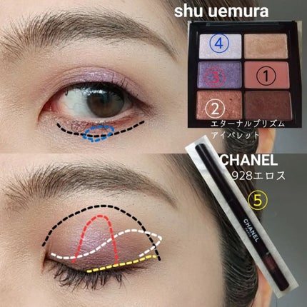 エターナルプリズムアイパレット/shu uemura/アイシャドウパレットを使ったクチコミ(3枚目)