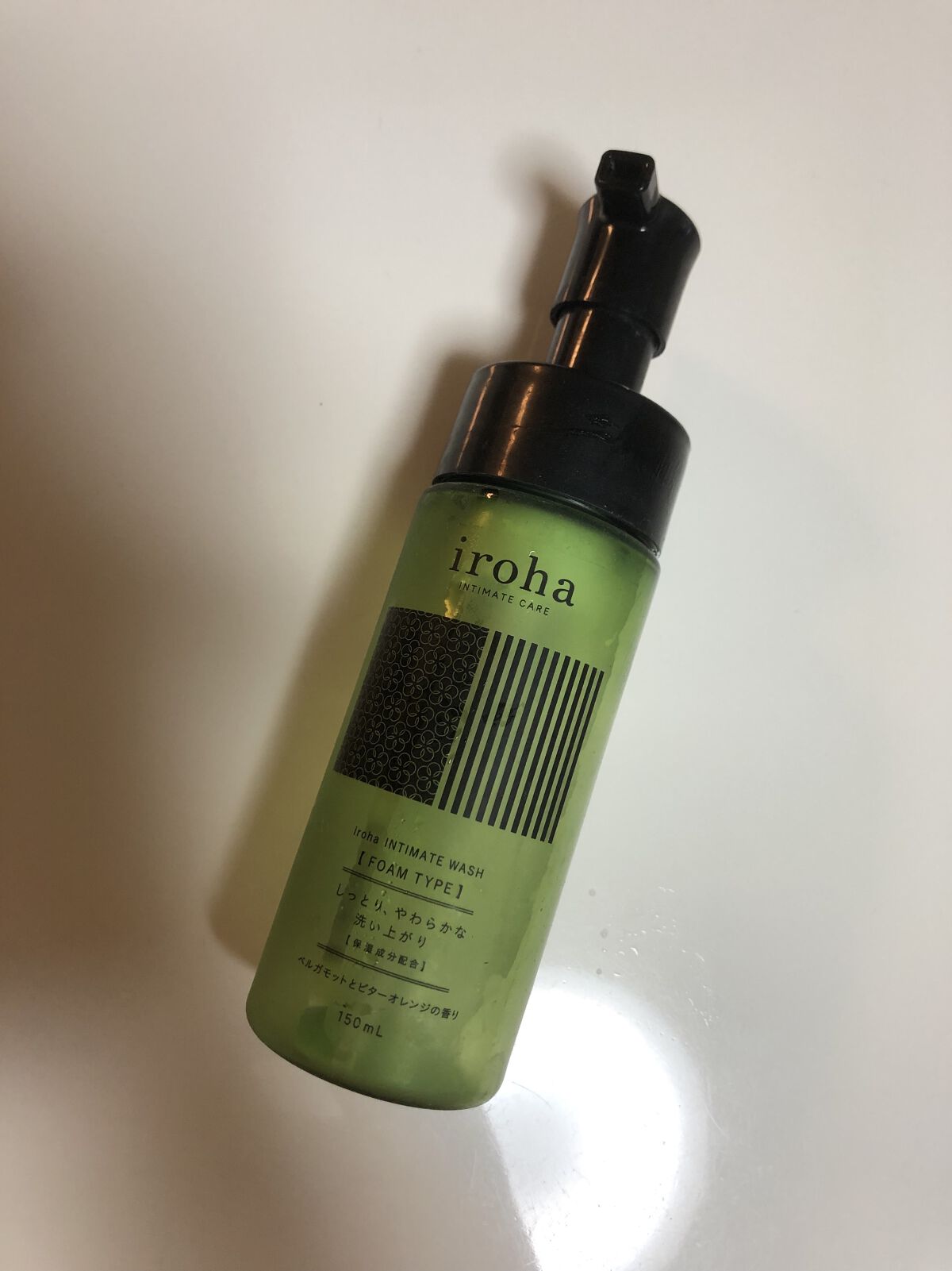 イロハ インティメートウォッシュ フォームタイプ  ベルガモットとビターオレンジの香り 150ml/iroha INTIMATE CARE/デリケートゾーンケアを使ったクチコミ（1枚目）