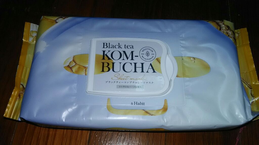 ブラックティーコンブチャシートマスク/&Habit/シートマスク・パックを使ったクチコミ（1枚目）