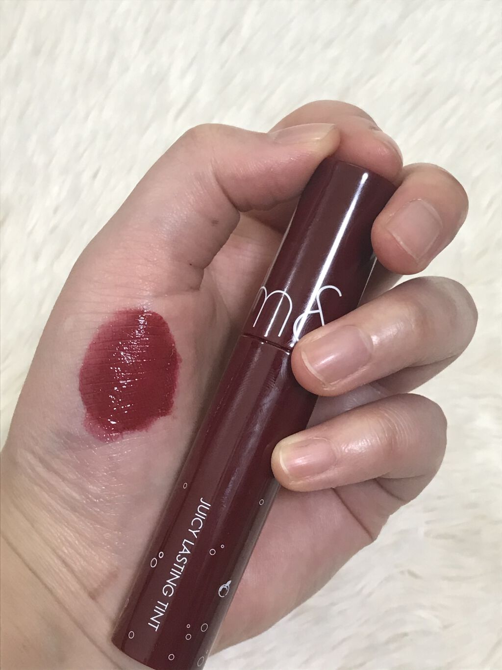 ジューシーラスティングティント/rom&nd/リップティントを使ったクチコミ（1枚目）