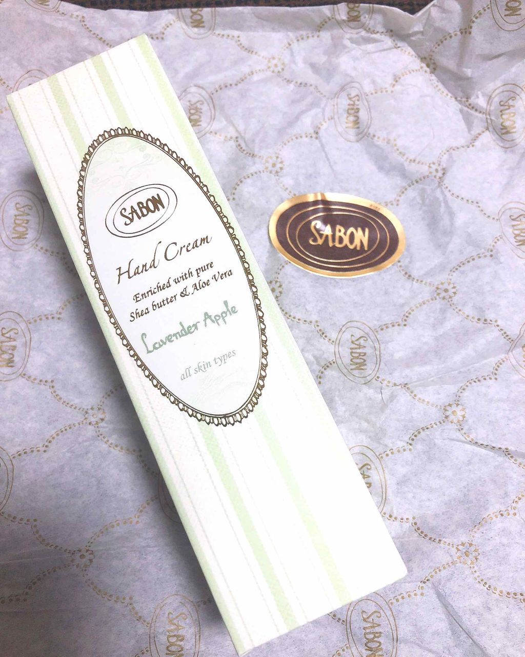 ハンドクリーム　ラベンダー•アップル/SABON/ハンドクリームを使ったクチコミ（2枚目）