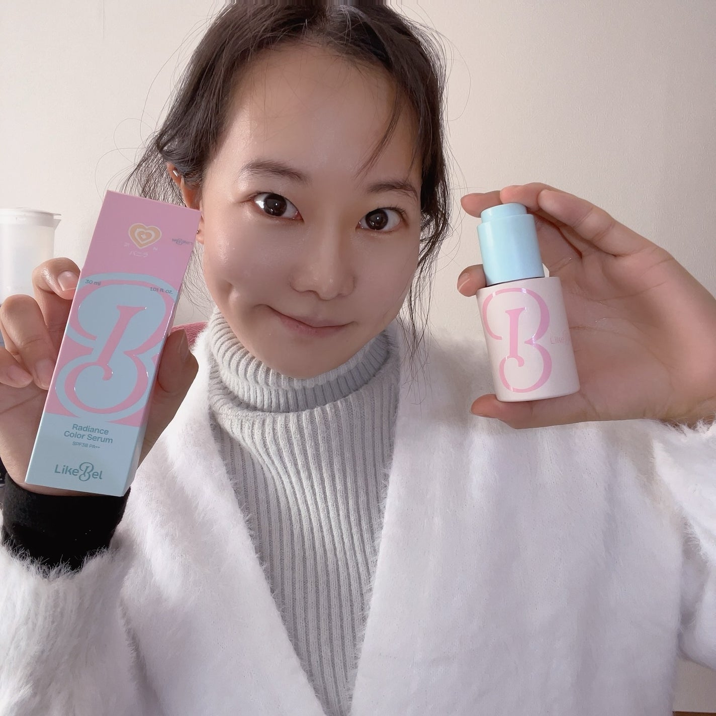 ラディアンスカラーセラム/Likebel/リキッドファンデーションを使ったクチコミ(7枚目)