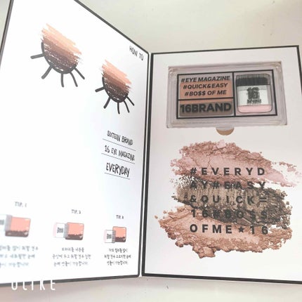 16 EYE MAGAZINE/16BRAND/アイシャドウパレットを使ったクチコミ(2枚目)