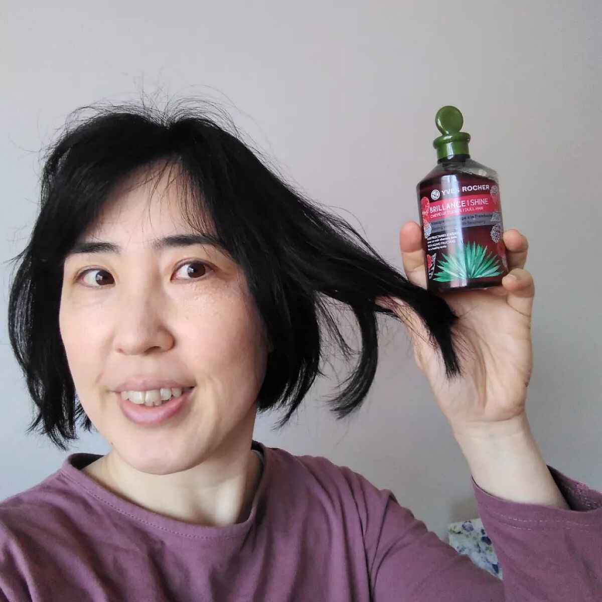 リンシングビネガー シルキーシャイン さらキララズベリー リンシングビネガー さらキララズベリー 150ml【旧】/イヴ・ロシェ/洗い流すヘアトリートメントを使ったクチコミ（1枚目）