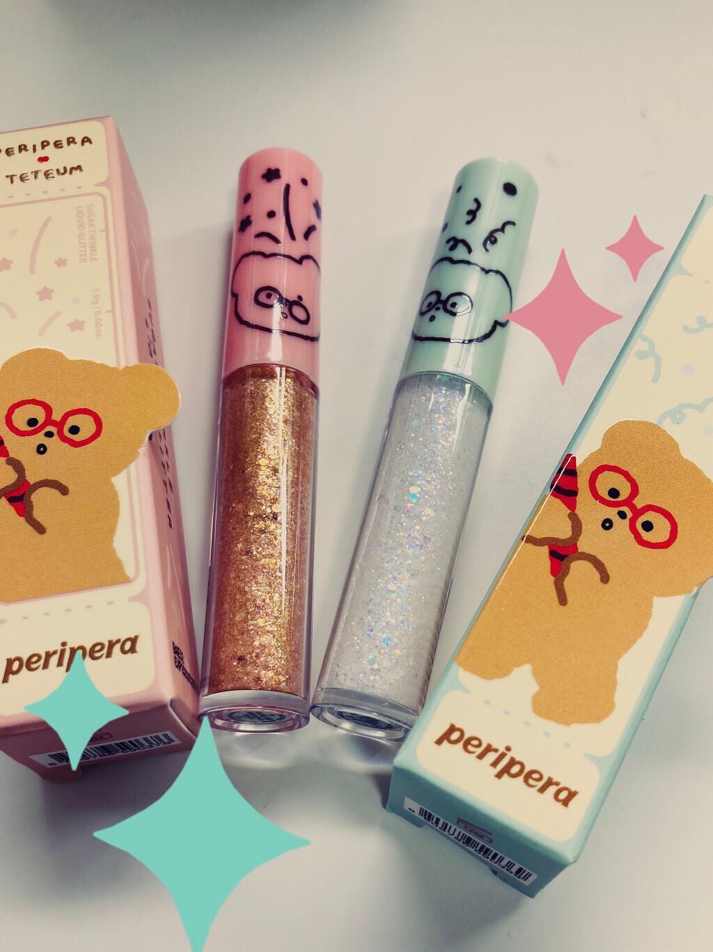 シュガー トゥインクル リキッド グリッター/PERIPERA/グリッターを使ったクチコミ(1枚目)