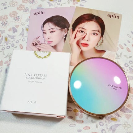 ピンクティーツリーカバークッション/APLIN/クッションファンデーションを使ったクチコミ(1枚目)