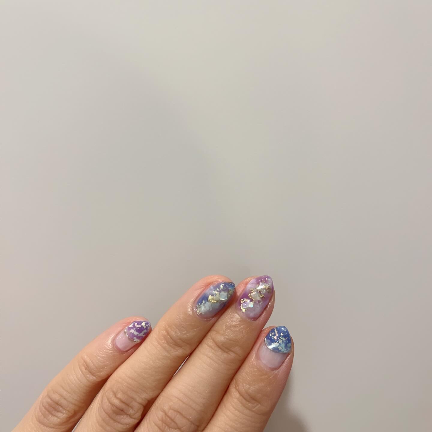 オーロラエフェクトフレーク/ネイル工房/ネイルチップ・パーツを使ったクチコミ（3枚目）