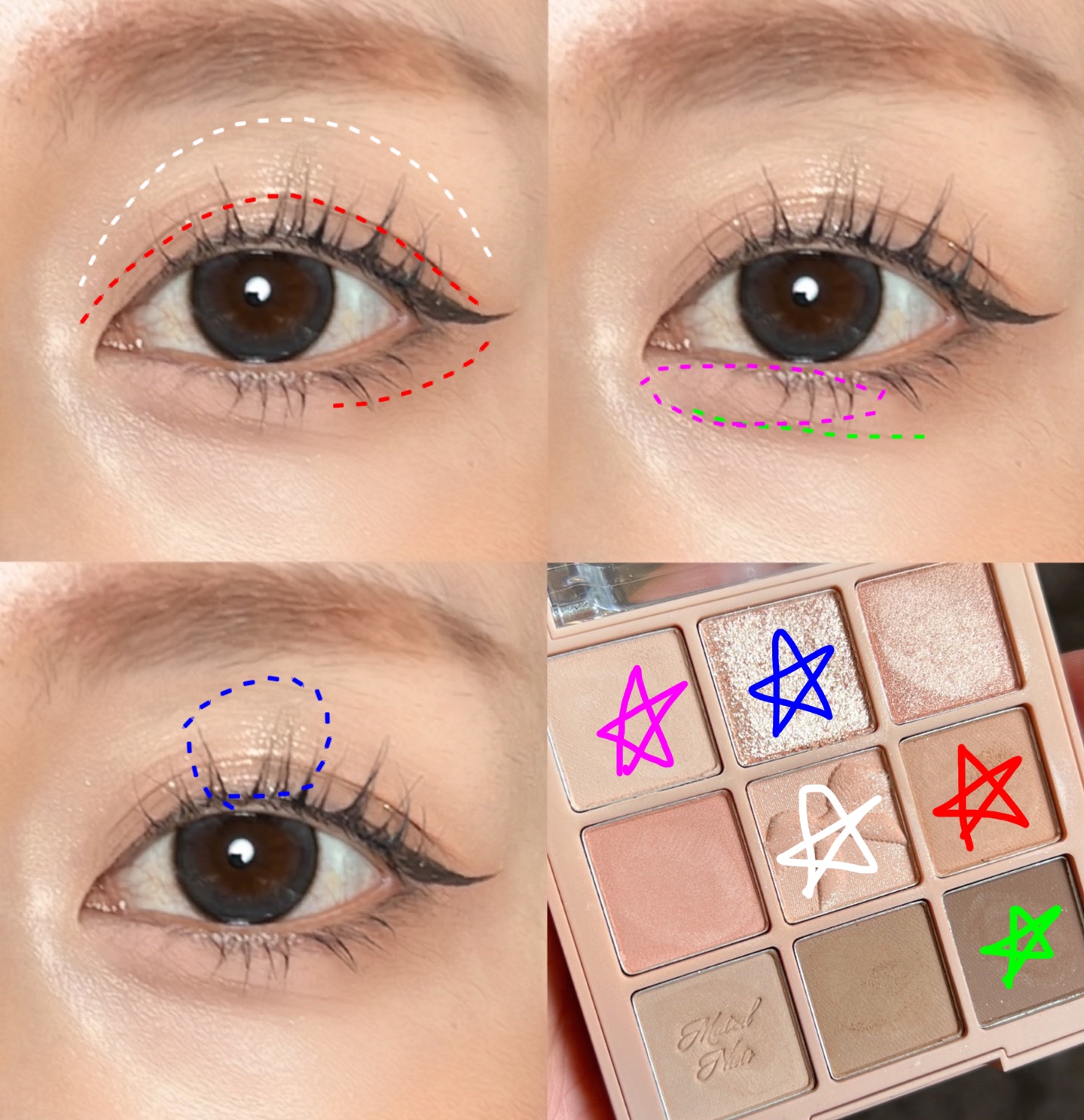 シャドウパレット/dasique/アイシャドウパレットを使ったクチコミ（3枚目）