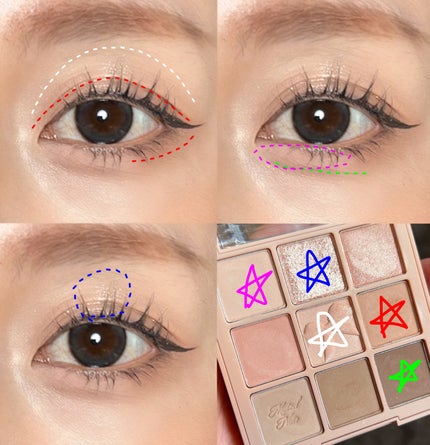 シャドウパレット/dasique/アイシャドウパレットを使ったクチコミ(3枚目)