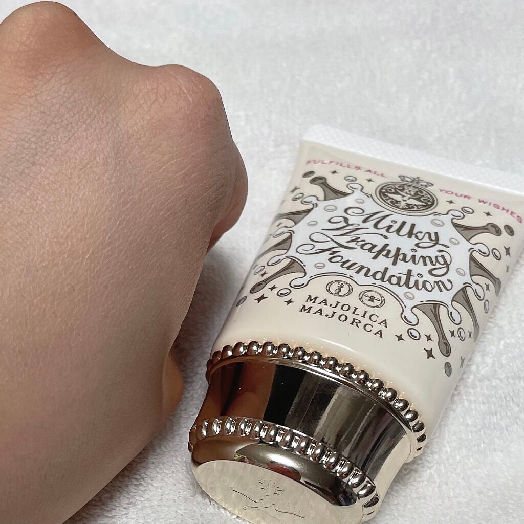 ミルキーラッピングファンデ/MAJOLICA MAJORCA/リキッドファンデーションを使ったクチコミ(3枚目)