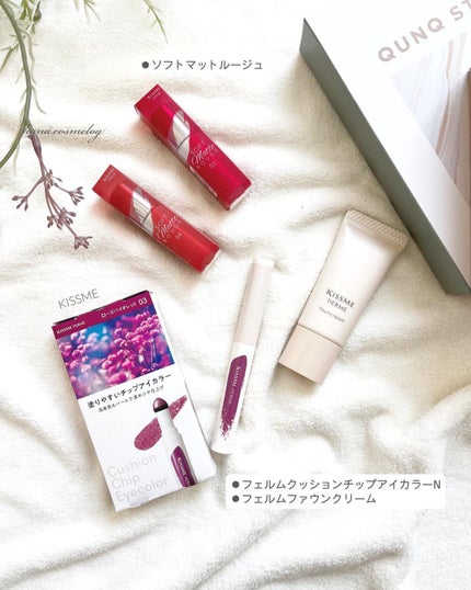 クッションチップアイカラーN/キスミー フェルム/単色アイシャドウを使ったクチコミ(1枚目)