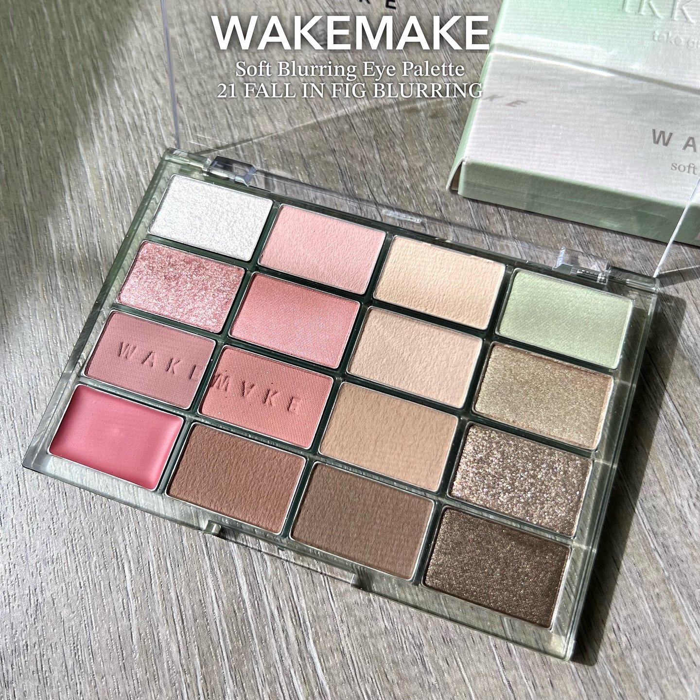 ソフトブラーリングアイパレット/wakemake/アイシャドウパレットを使ったクチコミ（2枚目）