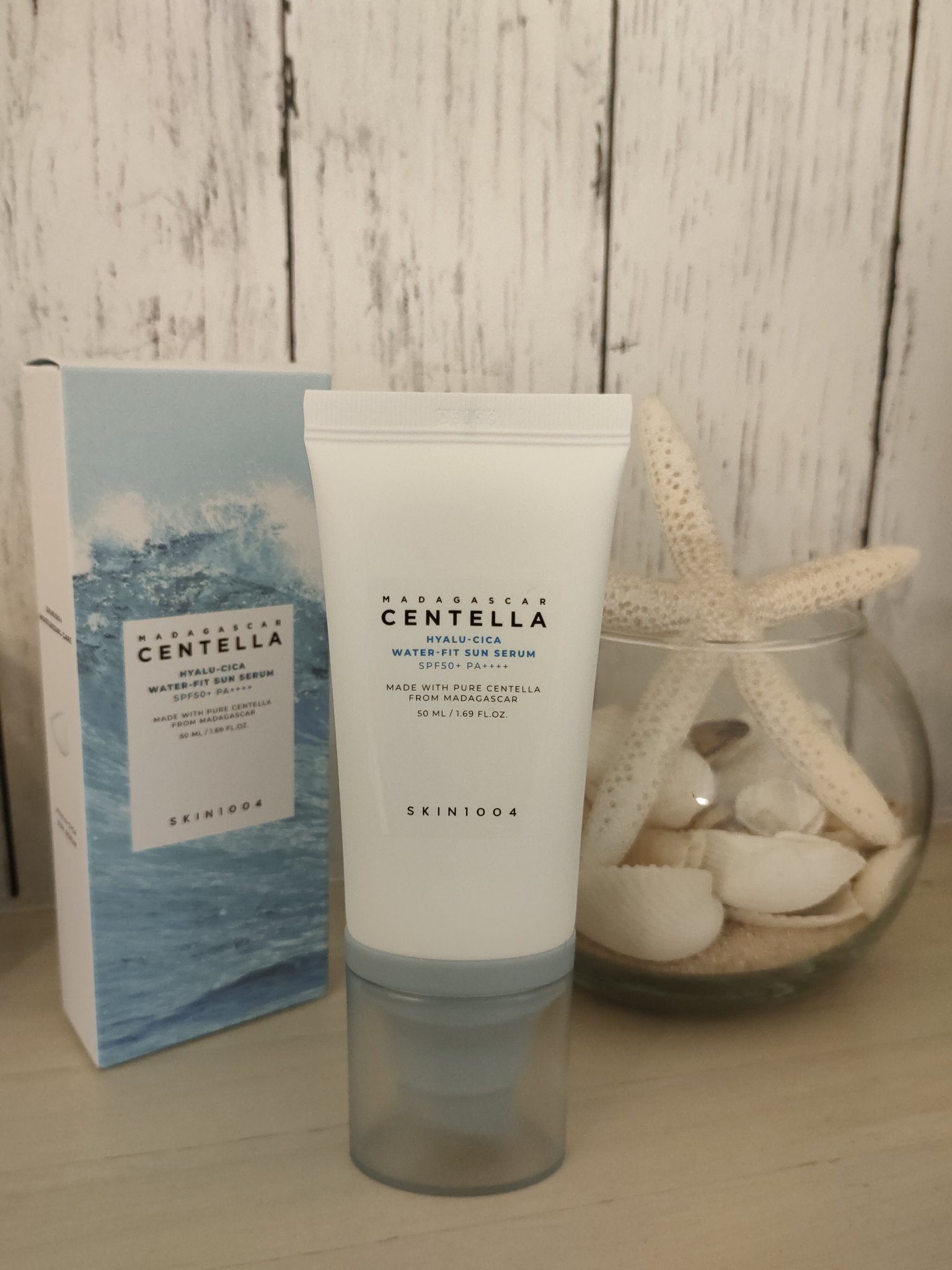 ヒアルーシカ ウォーターフィット サンセラム/SKIN1004/日焼け止めローションを使ったクチコミ（1枚目）