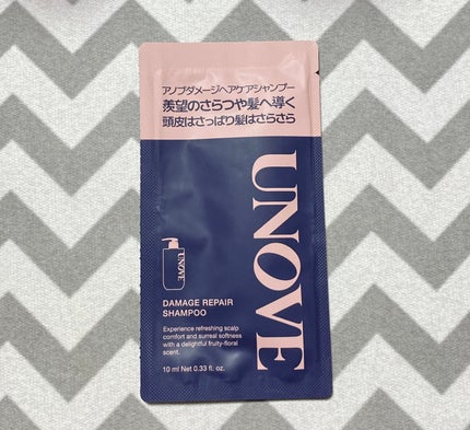 UNOVE アノブ ダメージリペアシャンプーのクチコミ「UNOVE アノブ
ダメージリペアシャンプー
タンパク質の美容液で始める頭皮クリーン損傷毛ケ.....」(1枚目)