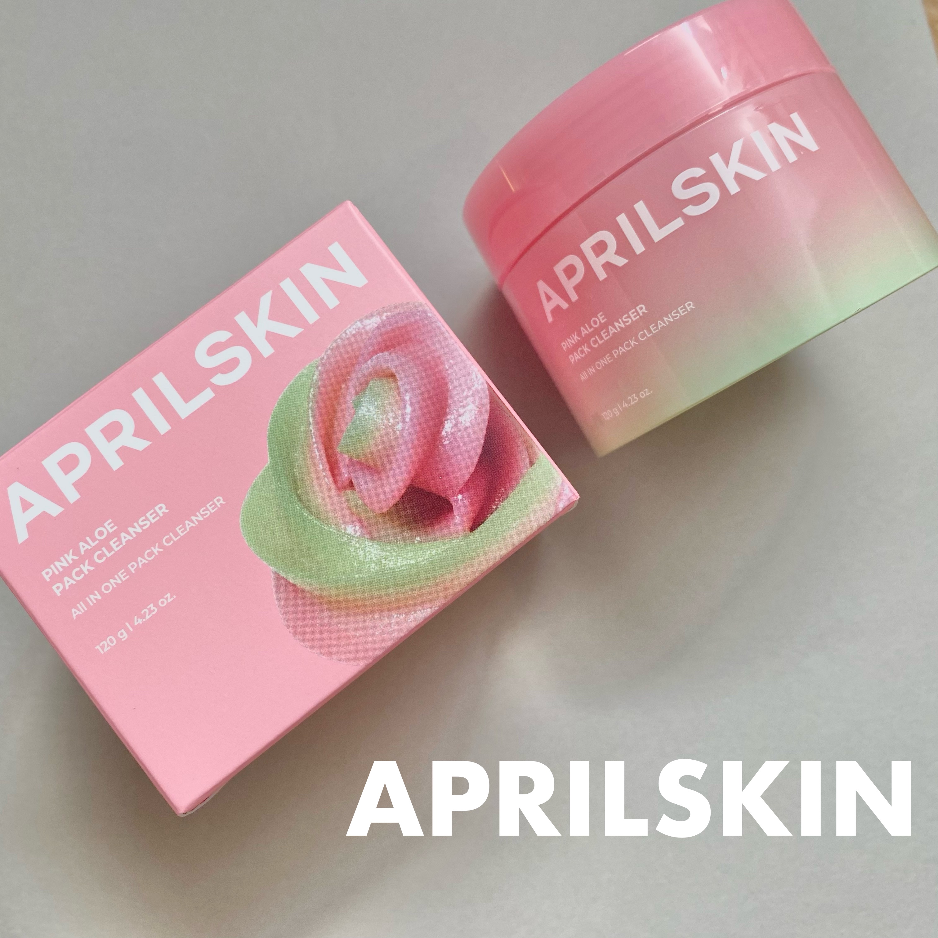 ピンクアロエメレンゲクレンザー/APRILSKIN/その他洗顔料を使ったクチコミ（1枚目）