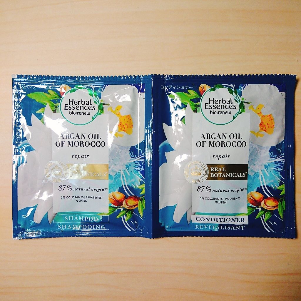 ビオリニュー モロッカンオイル シャンプー／コンディショナー シャンプー/ハーバルエッセンス/市販シャンプーを使ったクチコミ（1枚目）