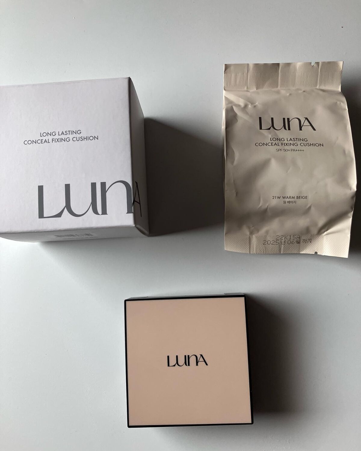 ロングラスティングコンシールフィクシングクッション /LUNA/クッションファンデーションを使ったクチコミ(5枚目)