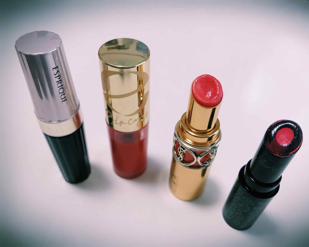 ルージュ ヴォリュプテ シャイン/YVES SAINT LAURENT BEAUTE/口紅を使ったクチコミ(2枚目)