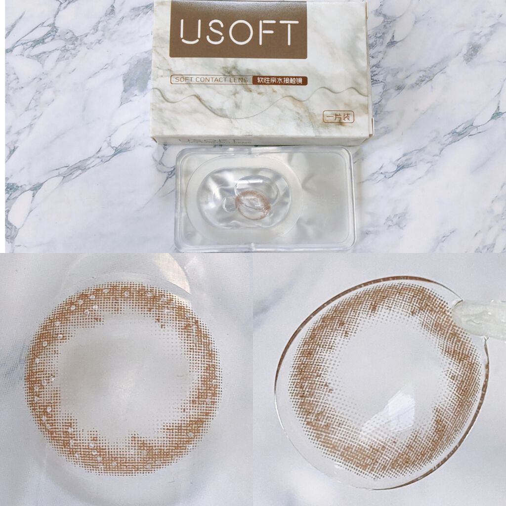USOFTLENS LACE CHOCO﻿/USOFTLENS/カラーコンタクトレンズを使ったクチコミ（3枚目）