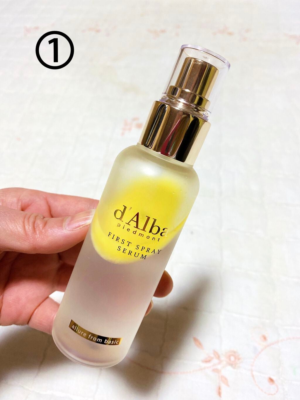 ダルバ ホワイトトリュフファーストスプレーセラム/ダルバ/ミスト状化粧水を使ったクチコミ(2枚目)