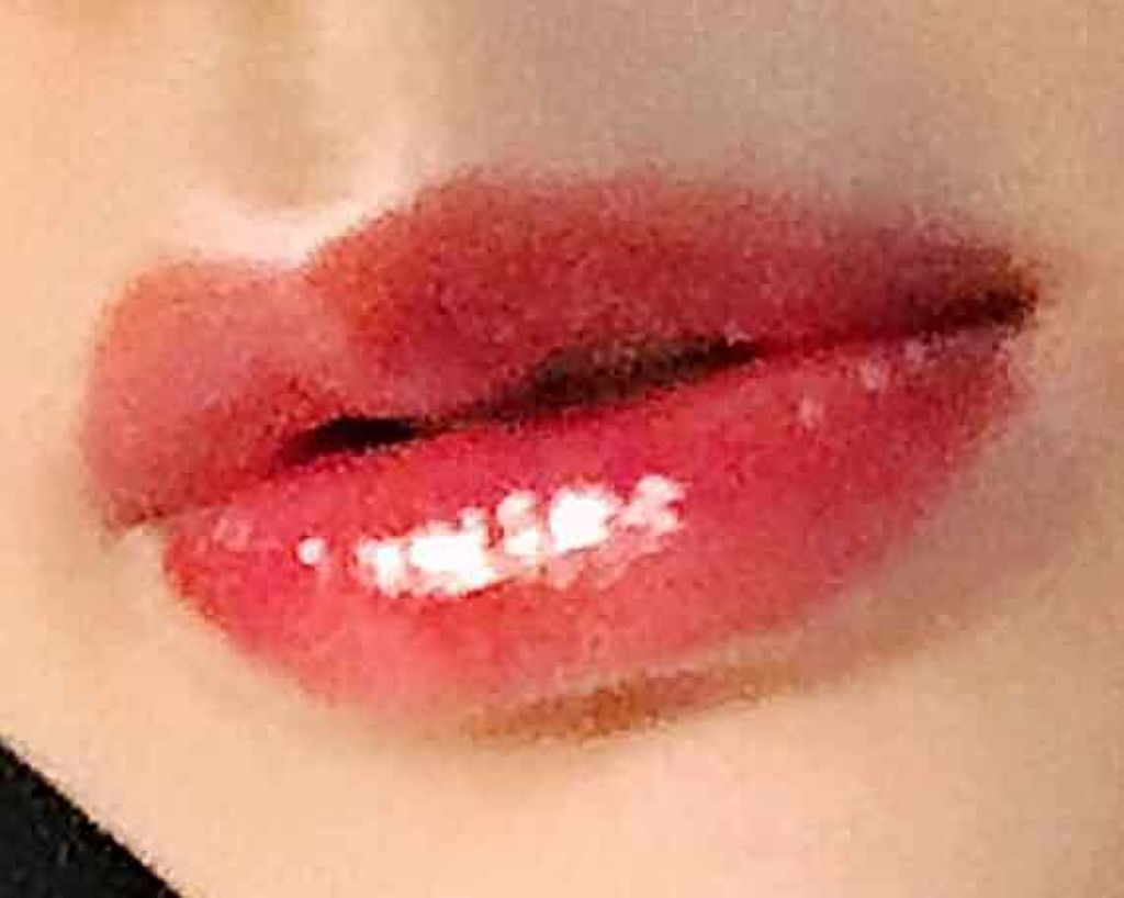 ルージュ ヴォリュプテ シャイン/YVES SAINT LAURENT BEAUTE/口紅を使ったクチコミ(3枚目)