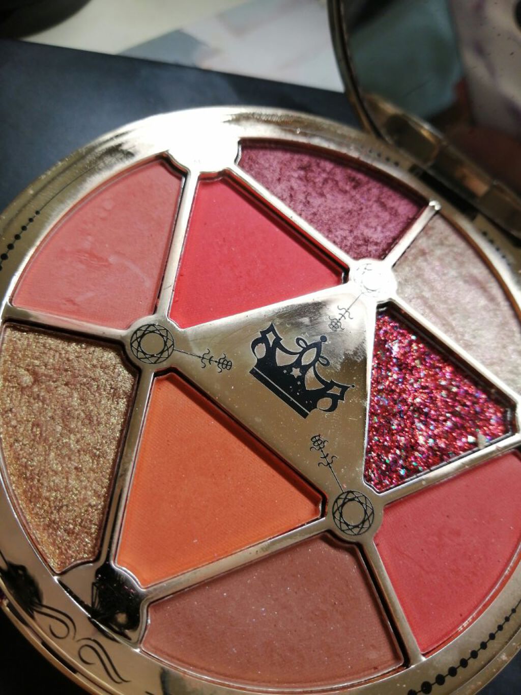 アリストアイシャドウパレット 9色/PEONYELF/アイシャドウパレットを使ったクチコミ（3枚目）