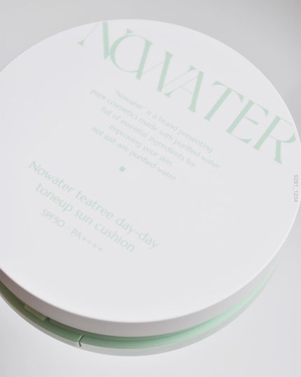 ティーツリーデイデイトーンアップサンクッション/NOWATER/日焼け止めローションを使ったクチコミ(5枚目)