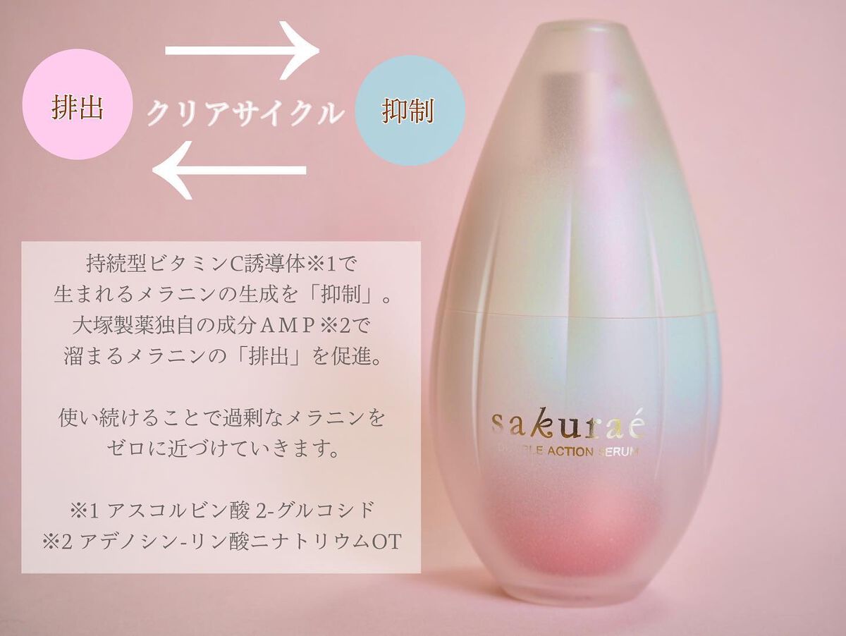 ダブルアクションセラム/サクラエ(sakuraé)/美容液を使ったクチコミ(2枚目)
