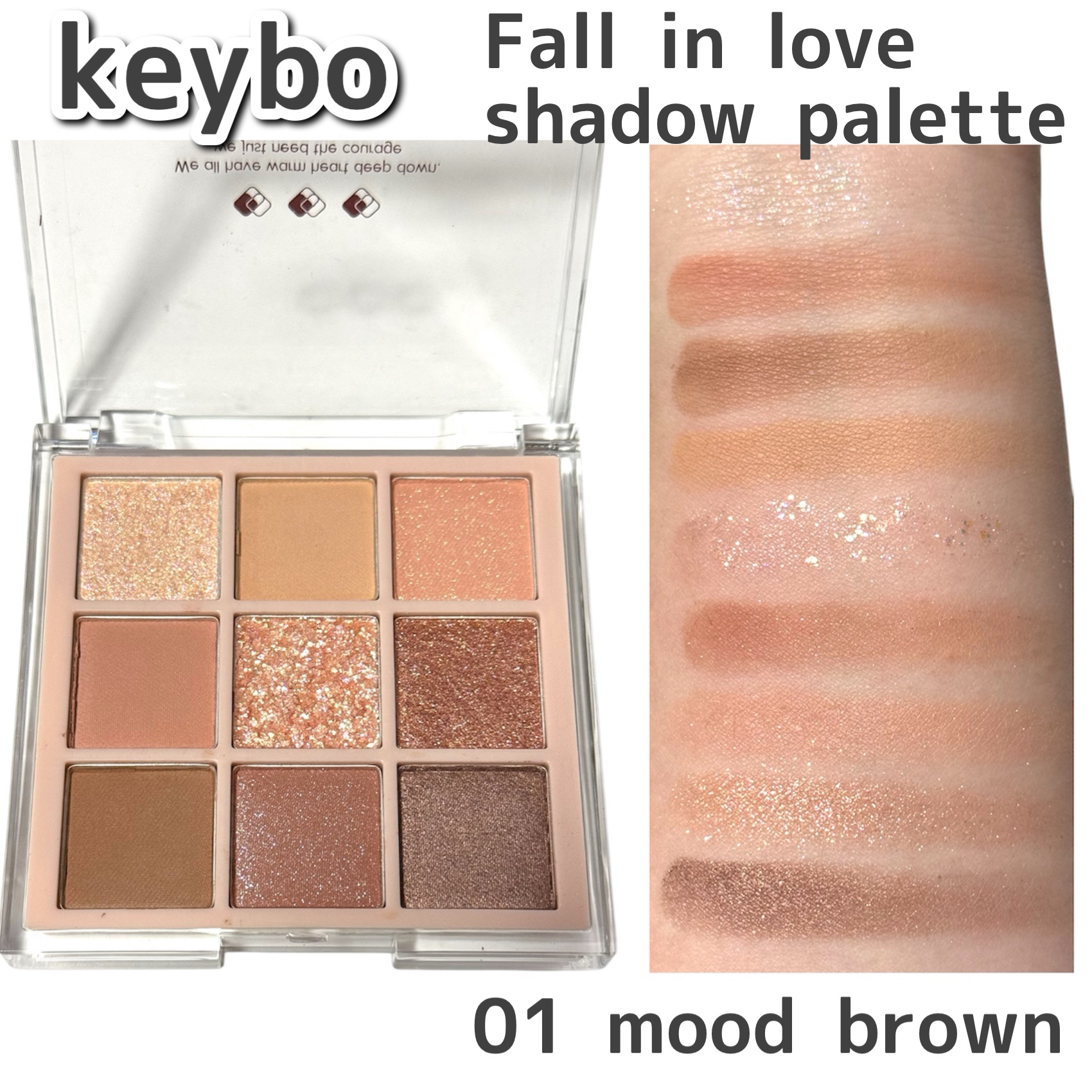 KEYBO FALL IN LOVE SHADOW PALETTE/keybo/アイシャドウパレットを使ったクチコミ（3枚目）