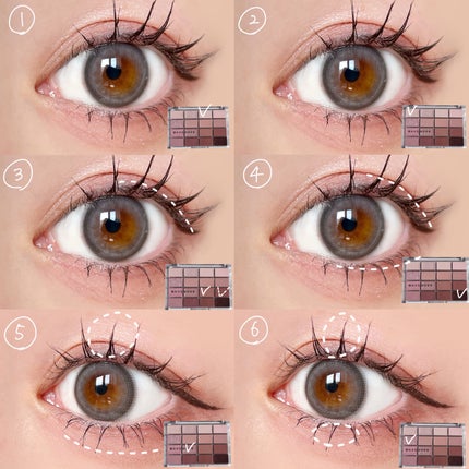 ソフトブラーリングアイパレット/wakemake/アイシャドウパレットを使ったクチコミ(5枚目)