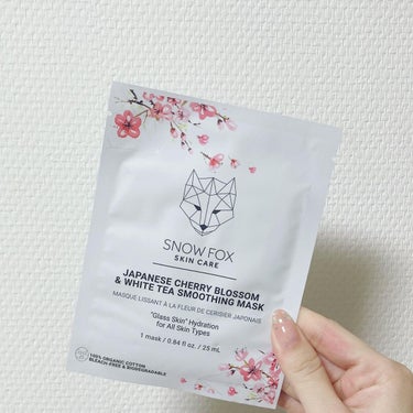 SNOW FOX SKINCARE 桜＆ホワイトティー スムージング マスクのクチコミ「✔︎桜&ホワイトティー スムージング マスク

カフェイン酸に富んだ日本の京都産
ソメイヨシノ.....」（2枚目）