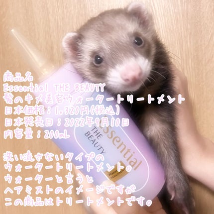 エッセンシャル プレミアム ウォータートリートメント EXスムース/エッセンシャル/アウトバストリートメントを使ったクチコミ(1枚目)