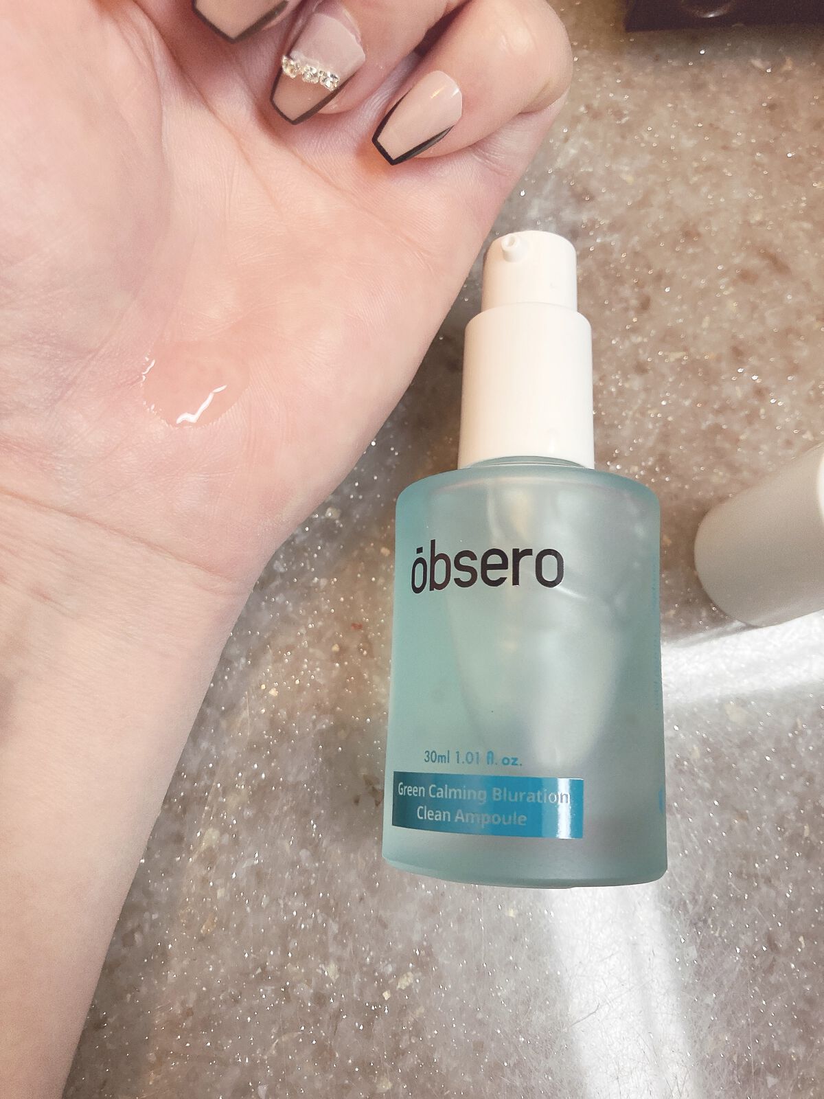 グリーンカーミングブルーレーションクリーンアンプル/obsero/美容液を使ったクチコミ（1枚目）