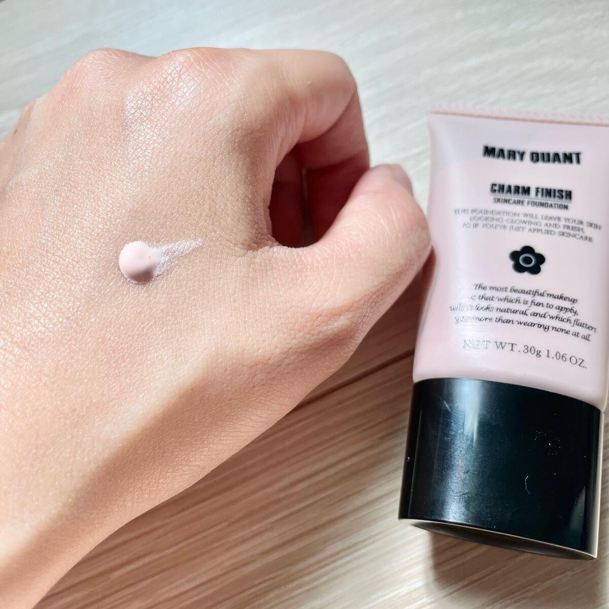 チャーム フィニッシュ  01 シルキーピンク/MARY QUANT/クリーム・エマルジョンファンデーションを使ったクチコミ（3枚目）