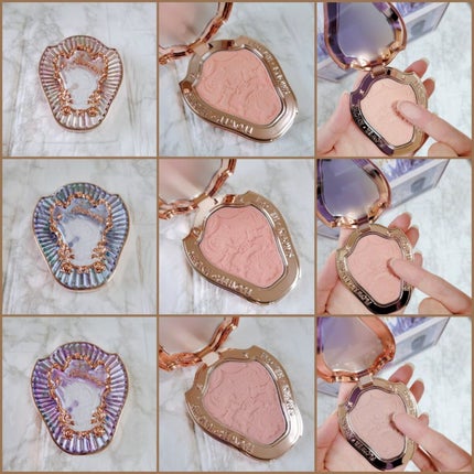 クリスタルユニコーンシリーズ チークブラッシュ/FlowerKnows/パウダーチークを使ったクチコミ(5枚目)