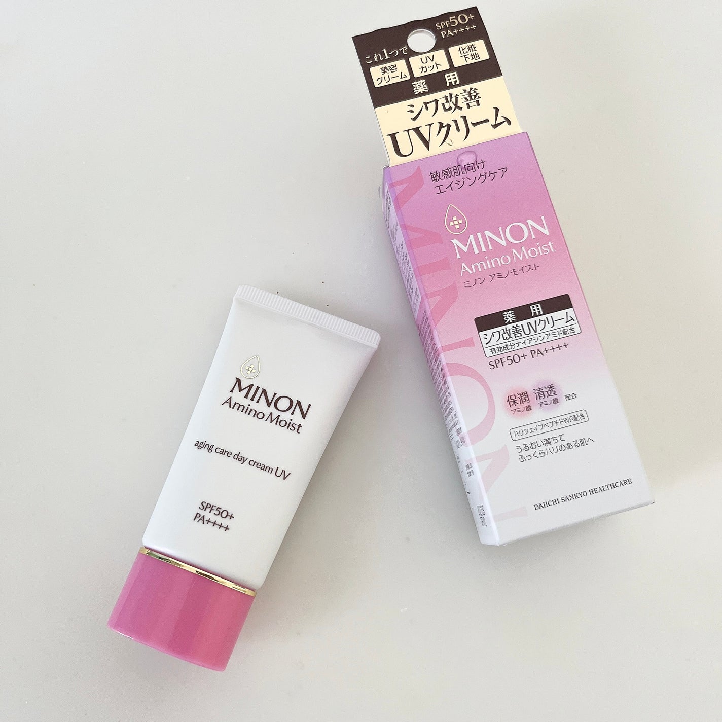 ミノン アミノモイスト エイジングケア デイクリームUV/ミノン/日焼け止めクリームを使ったクチコミ(1枚目)