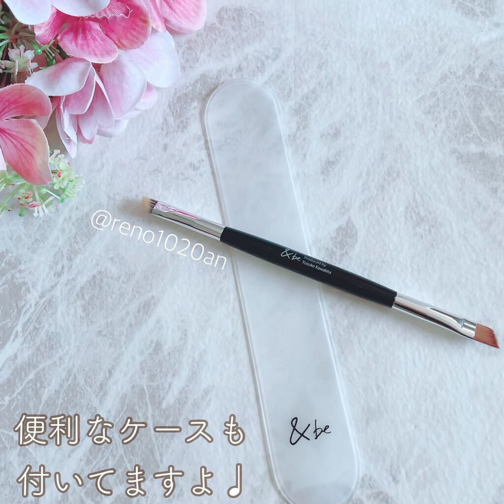 ダブルエンドアイブロウブラシ熊野筆/&be/メイクブラシを使ったクチコミ(4枚目)