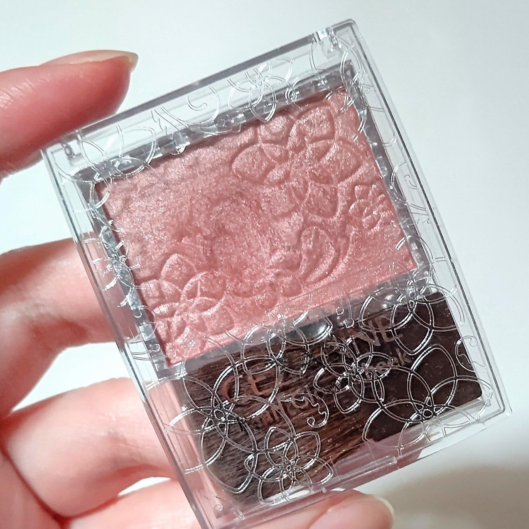 パールグロウチーク P3 シナモンオレンジ/CEZANNE/パウダーチークを使ったクチコミ（3枚目）