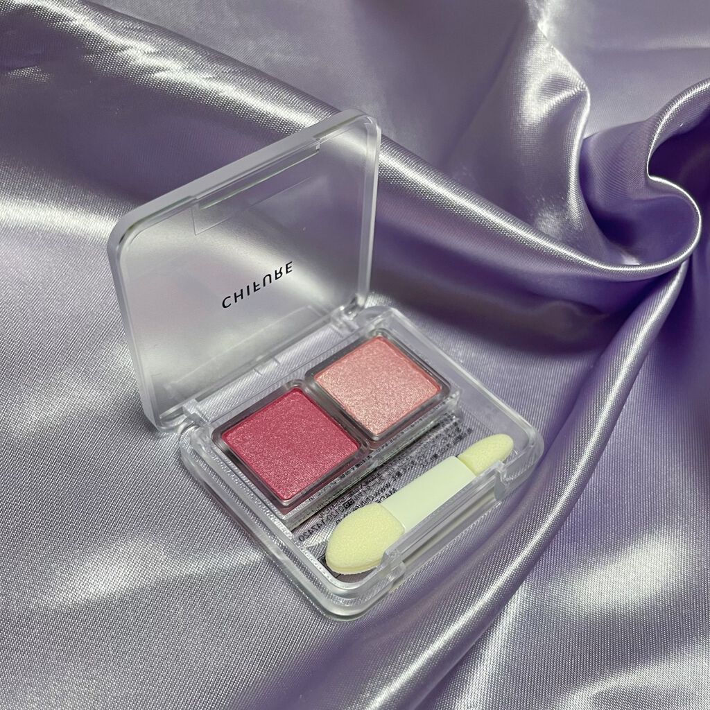 ツイン カラー アイシャドウ/ちふれ/アイシャドウパレットを使ったクチコミ（2枚目）